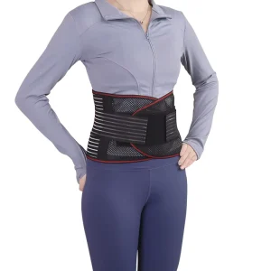 Lower Back Waist Brace Belt With Compression Lumbar Back Support Belt for Pain Relief