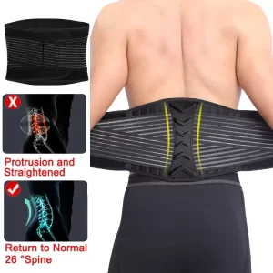 Lower Pain Relief Support Back Brace Adjustable Working Fish Ribbon Waist Support Waist Support Belt Lumbar Back