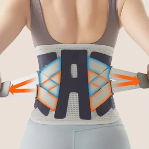 Lumbar Support Neoprene Breathable Adjustable Waist Support Belt With Hook & Loop Closure For Men Women