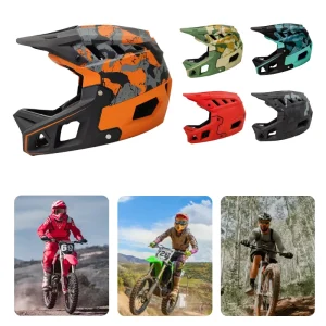 MTB Helmet CE EN1078 Certified Bicycle Helmet Full Face Matte Finish Streamlined Design Mountain Bike Helmet