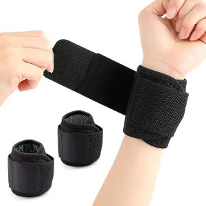 Magnetic SBR Material Pressure Winding Warm Wrist Brace for Badminton Sports Protection