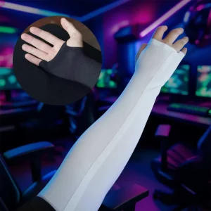 Manufacturer Custom PC Sport Compression Esports Protective Finger Long Gamer Sleeve Gaming Arm Sleeve