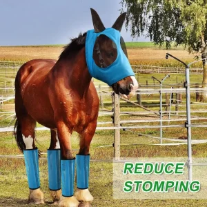 Manufacturer Stock Mosquito Repellent Horse Face Set Leg Guards Equestrian Supplies Protective Gear Including Head Cover