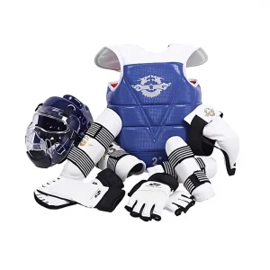 Manufacturer Thickened Polyester Protective Gear Set Boxing Taekwondo Sanda Training Sparring Competition Made China