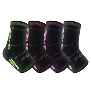 Maxbrace Adjustable Compression Ankle Support Bracelet Plantar Arch Support Silicone Foot Socks for Joint Pain Relief Sprain