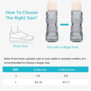 Medical Anti Slip Ankle Fracture Air Light Walking Boot with CE ISO Certified Rehabilitation Brace