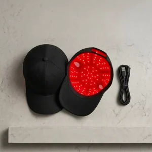 Medical Grade 660nm 850nm Treatment LED Red Infrared Light Therapy Hat Red Light Cap For Hair