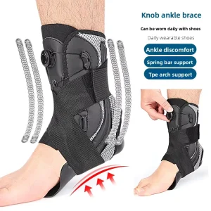 Medical Grade Ankle Support Prevents Irritation Comfortable Ankle Protection Sleeve With Adjustment Knob