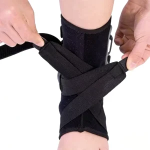 Medical Grade Nylon Ankle Support for Exercise Training Rehabilitation Winter Use Airbag Button Fixation Foot Correction