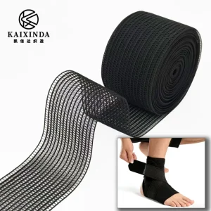 Medical Grade Striped Crochet Elastic Band Breathable Webbing Abdominal Binder Ankle & Wrist Support Strap Orthopedic Brace