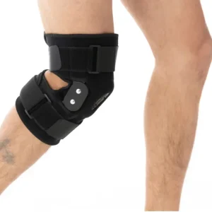 Medical Knee Support Brace with Holder Polyester Material Customizable Unisex