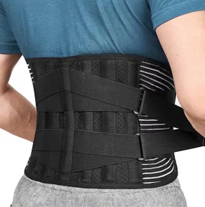 Medical Men Breathable 6 Stays Back Pain Relief Waist Back Brace Lumbar Support Belt