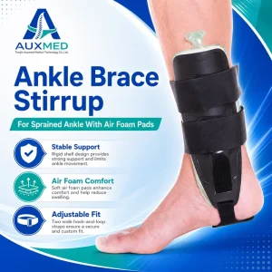 Medical Soft Outdoor Fitness Ankle Brace Breathable Adjustable Compression Non slip Protection for Men Women Gel