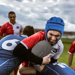 Melenlt Rugby Water Sport Soft Helmet Sports Rugby Head Guard Youth Flag Football Helmet