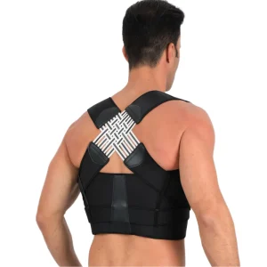 Men Adjustable Shoulder Upper Back Support Belt X Brace Posture Corrector for Back Pain Relief Hunchback Corrector Belt