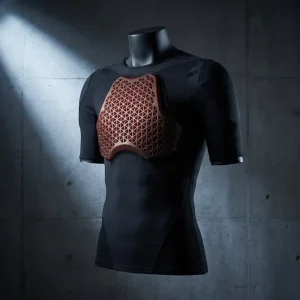 Men Padded Compression Shirt Chest Protector Undershirt Soft Armor Breathable Short Sleeved for Cycling Skiing Motorcycle Riding