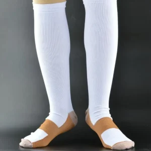 Men Women 20 30 MMHG Knee High Circulation Compression Socks Best For Running Athletic Cycling