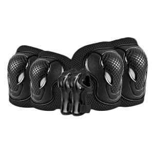 Men Women Children’s Adult Roller Skating Polyester Protective Gear Sports EVA Knee and Wrist Strap with Elbow Support