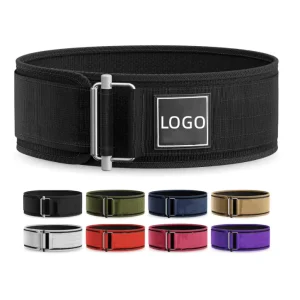 Men Women Custom Back Support Gym Fitness Sports Weight Lifting Lever Belt Black Genuine Powerlifting Weightlifting Belt