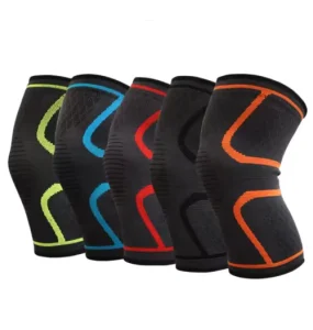 Men Women’s Four Sided Elastic Sports Knee Pads Dance Basketball Running Cycling Protective Gear for Fitness Sports Safety