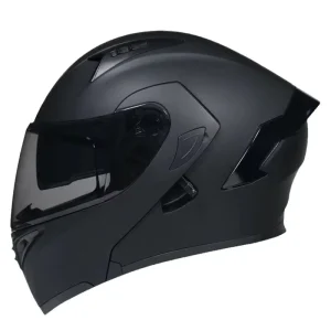 Men Women’s Full Face Motorcycle Helmet Double Visor Predator Design Four Seasons Street Bike Helmet New Condition