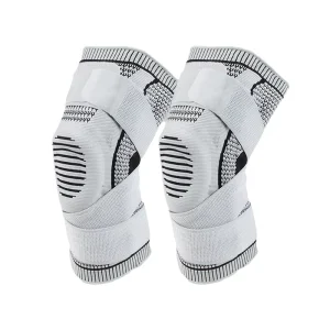 Meniscus Joint Running Protective Gear Sports Silicone Knee Pads Compression Straps Breathable Flexible for Climbing Basketball