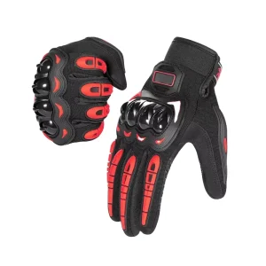 Men’s Full-finger Breathable Motorcycle Riding Gloves with Drop Resistance
