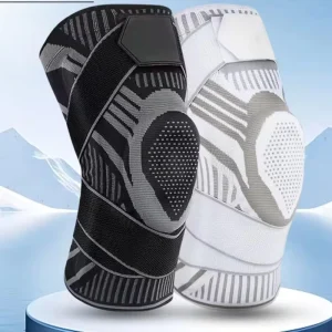 Men’s Sports Compression Knee Brace with Patella Protector Spring Knee Support Pads for Joint Pain Relief Elbow & Knee Pads