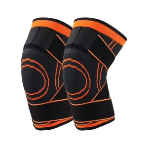 Men’s Sports Knee Pad Pressurized Elastic Support Brace for Basketball Volleyball Crawling Professional Protection Non Skid