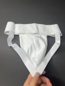 Men’s White Jockstrap Sports Crotch Protector