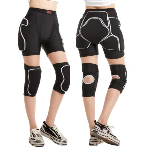 Men’s Women’s Flexible Skiing Roller Skating Ice Skating Professional Protection Thick Breathable Windproof Anti Fall Waist Pads