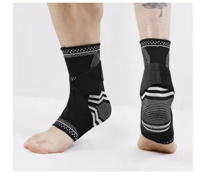 Men’s Women’s Polyester Elastic Ankle Pads Sleeve Brace Band Ankle Support Sleeve for Running Universal Outdoor Sports