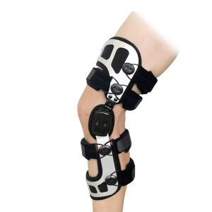 Metal Shell ROM Hinged OA Knee Brace Adjustable Orthopedic Knee Support for Stability