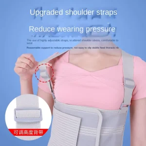 Model 02 Rib Fracture Fixation Adjustable Chest Band for Broken Ribs Postoperative Rehabilitation Therapy Supplies