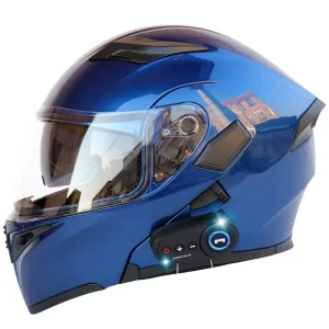 Modular Flip Up Motorcycle Helmet Built in Dual Visor ABS DOT Certified Full Face Helmet For Motorbike Riding