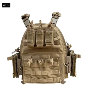 Molle Plate Carrier Jacket Black Chest Rig Tactical Vest for Body Protection