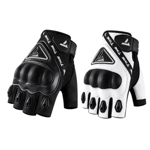 Motorcycle Half Finger Gloves Summer Breathable Protective Riding Gloves Anti Fall Outdoor Motocross Biker Gear