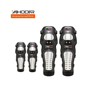 Motorcycle Riding Knee & Elbow Protector Set Stainless Steel Protection for All Seasons Universal Fit