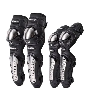 Motorcycle Stainless Steel Knee and Elbow Protectors Outdoor Sports Gear