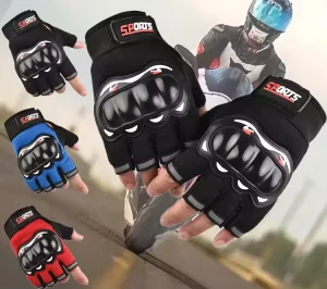 Mountain Bike Racing Gloves Anti Skid Protective Half Finger Design Breathable Outdoor Cycling Gear for Off Road Riding
