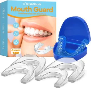 Mouth Guard for Grinding Teeth Night Guards Prevent TMJ Bruxism Professional Dental Guards EVA Material Blue Color for Jaw Pain