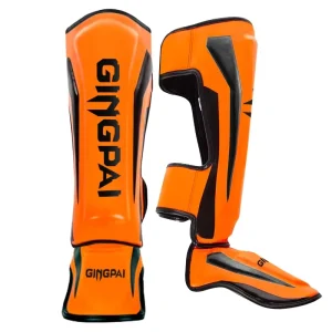 Muay Thai Shin Guards with Foot and Knee Protection Lightweight Shin Guards for Kickboxing