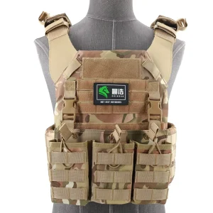 Multi Function Outdoor Hunting Tactical Vest Heavy Duty Quick Release Plate Carrier Vest MOLLE Tactical Body Plate Vest for Game