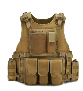 Multi Pouch Reflect Costume Shoulder Pad Motorcycle Security Tactical Vest