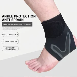 Multi Size Ankle Support Adjustable Pressure Ankle Brace for Men Women Ball Sports Fitness Recovery
