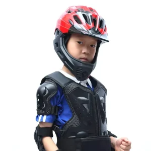 Multi color Unisex Children Full Body Armor Protective Suit Polyester Fiber Waterproof Cycling Roller Skating Elbow Knee Pads