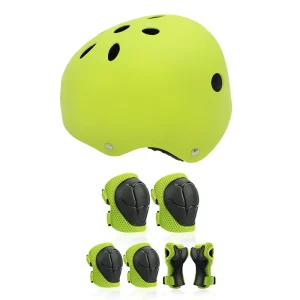 Multi-sport Helmet Knee Pads and Elbow Pads with Wrist Guards Skate Skateboard Protective Gear for Adults Kids