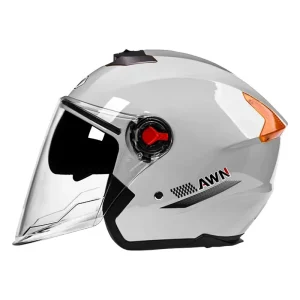 Mustang 503 Fashion Head Protector Unisex ABS Protective Half Face Matte Black Smart Motorcycle Helmet for Adults