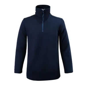 Navy Blue Casual Sports Breathable Cut-resistant Polo Shirt Long Sleeve Safety Protective Clothing