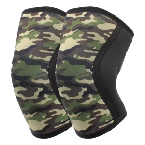 Neoprene 7mm Stiff Knee Sleeves for Weightlifting and Fitness